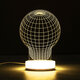 3D Illusion USB LED Night Light Warm White Desk Table Lamp Xmas Gift 3D Illusion USB LED Night Light Warm White Desk Table Lamp Xmas Gift