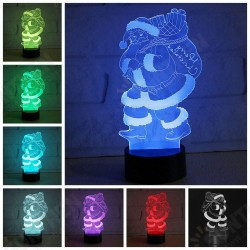 3D LED Colorful Christmas Santa Claus Touch Control Lamp Decor Gift Night Light 3D LED Colorful Christmas Santa Claus Touch Control Lamp Decor Gift Night Light