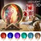 3D Magical Lunar Moon Lamp USB LED Night Light Touch Sensor Galaxy Sky Moonlight