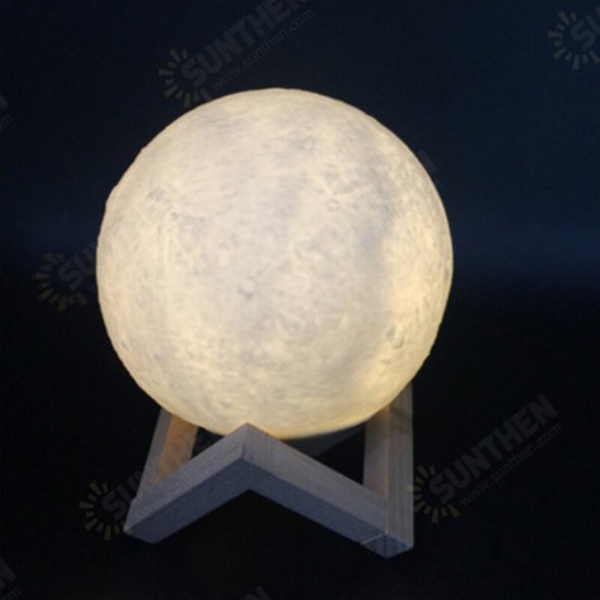 3D PVC Moon Light Remote Dimming LED Small Moon Light USB Charging Night Arome Light