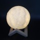 3D PVC Moon Light Remote Dimming LED Small Moon Light USB Charging Night Arome Light