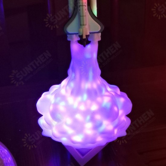 3D Print 16 Colour Saturn Rocket Lamp USB LED Kids Night Light Dimmable Touch Control+Remote Control 3D Print 16 Colour Saturn Rocket Lamp USB LED Kids Night Light Dimmable Touch Control+Remote Control