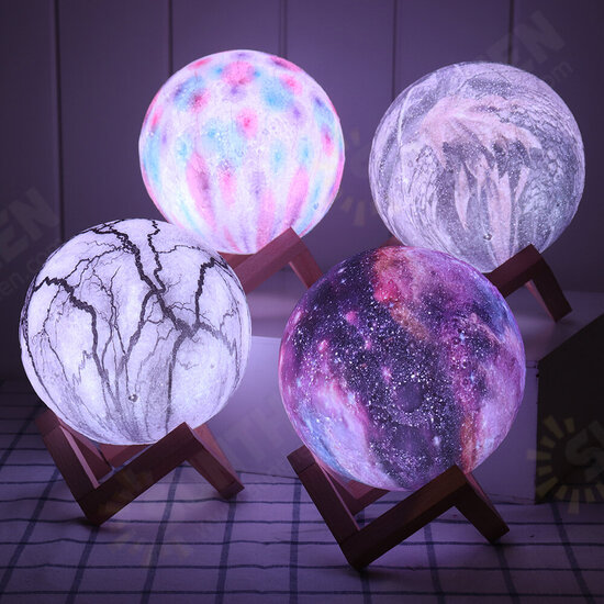 3D Printing Moon Lamp Space LED Night Light Remote Control / Touch/ Pat Contorl Lamp USB Charge Valentine Gift 3D Printing Moon Lamp Space LED Night Light Remote Control / Touch/ Pat Contorl Lamp USB Charge Valentine Gift
