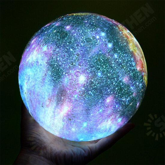 3D Printing Moon Lamp Space LED Night Light Remote Control / Touch/ Pat Contorl Lamp USB Charge Valentine Gift