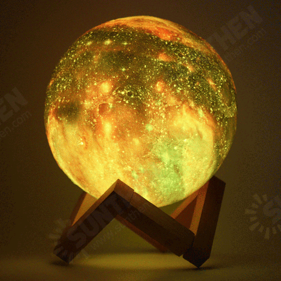 3D Printing Moon Lamp Space LED Night Light Remote Control / Touch/ Pat Contorl Lamp USB Charge Valentine Gift