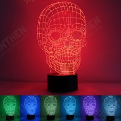 3D Skull Illusion LED Table Desk Light USB 7 Color Changing Night Lamp Home Decor 3D Skull Illusion LED Table Desk Light USB 7 Color Changing Night Lamp Home Decor