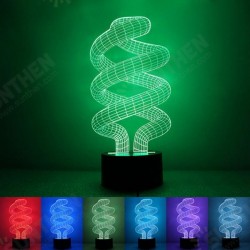 3D Tornado Illusion LED Table Desk Light USB 7 Color Changing Night Lamp 3D Tornado Illusion LED Table Desk Light USB 7 Color Changing Night Lamp