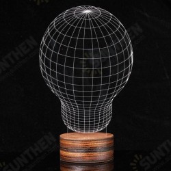 3D Visual LED Table Lamp Energy Saving Wooden Night Lamp For Holiday 3D Visual LED Table Lamp Energy Saving Wooden Night Lamp For Holiday
