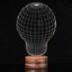 3D Visual LED Table Lamp Energy Saving Wooden Night Lamp For Holiday