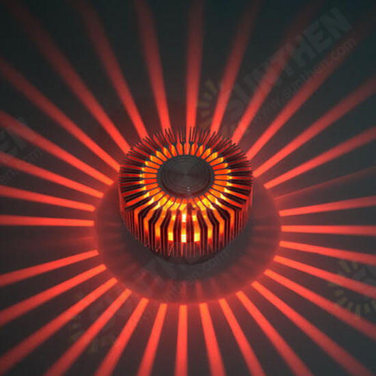 3W Creative Flower Shape 5 Color Light Options LED Porch Wall Light Home Bar Decorative Light