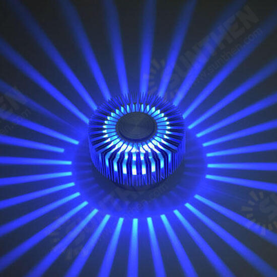 3W Creative Flower Shape 5 Color Light Options LED Porch Wall Light Home Bar Decorative Light