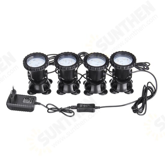 4 in 1 RGB LED Underwater Submersible Pond Spot Light Garden Tank Aquarium with Remote 4 in 1 RGB LED Underwater Submersible Pond Spot Light Garden Tank Aquarium with Remote