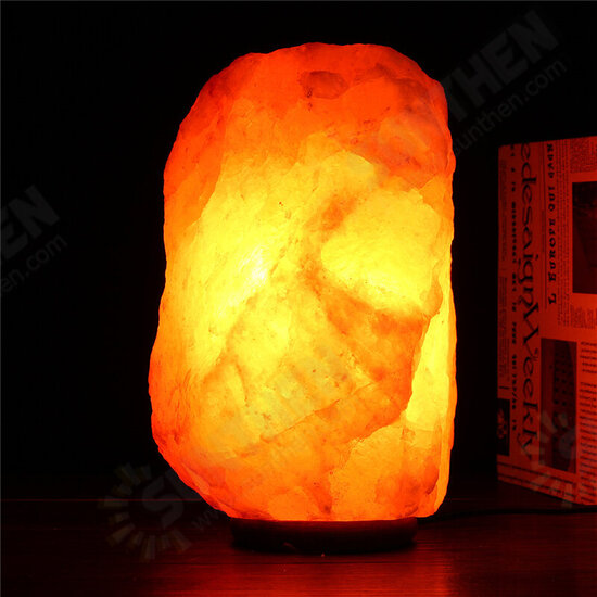 40 X 20CM Natural Himalayan Ionic Air Purifier Rock Crystal Salt Lamp Table Night Light