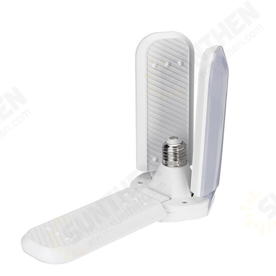 40W E27 Mosquito Killer Lamp Deformable LED Garage Light Bulb Three-Leaf Foldable Ceiling Lighting