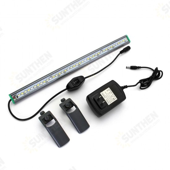 40cm 39 LED Fish Tank Aquarium Light White Blue Lamp Clip on Waterproof Bar AC110-240V