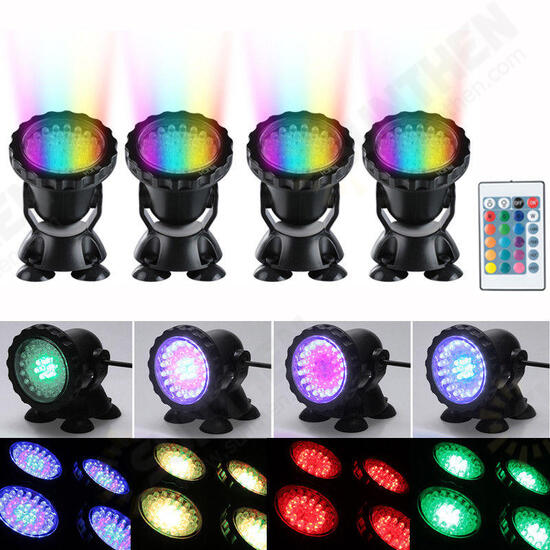 4pcs LED RGB Submersible Pond Spot Light Underwater Swimming Pool Lamps AC100-240V 4pcs LED RGB Submersible Pond Spot Light Underwater Swimming Pool Lamps AC100-240V