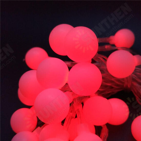 50 LED Solar Lamps LED String Fairy Lights Garland Christmas Lights For Wedding Garden Party Decor Outdoor 3XAA Battery Powered Led Globe String Light