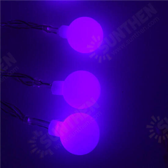 50 LED Solar Lamps LED String Fairy Lights Garland Christmas Lights For Wedding Garden Party Decor Outdoor 3XAA Battery Powered Led Globe String Light