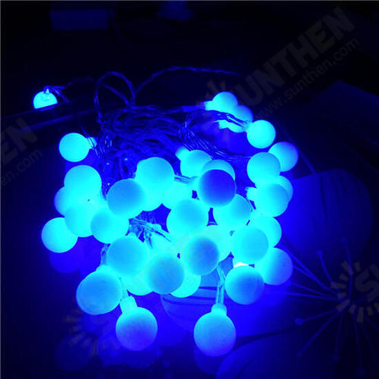 50 LED Solar Lamps LED String Fairy Lights Garland Christmas Lights For Wedding Garden Party Decor Outdoor 3XAA Battery Powered Led Globe String Light