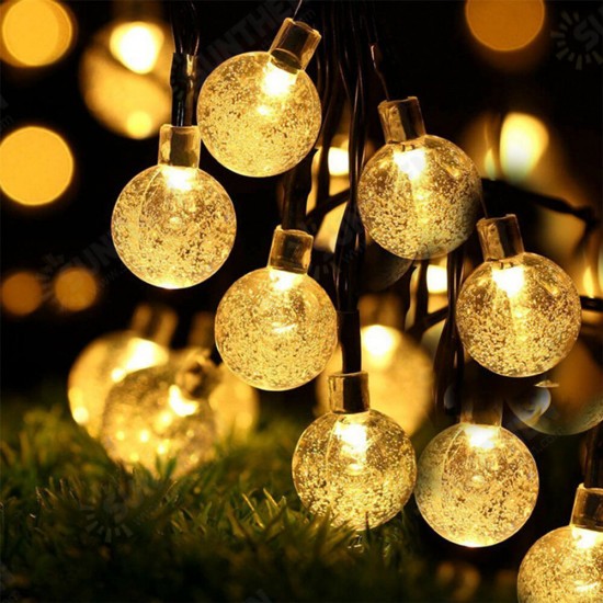 50LED 7M Solar String Lights Outdoor Waterproof 8 Modes Lights Globe for Garden Decoration