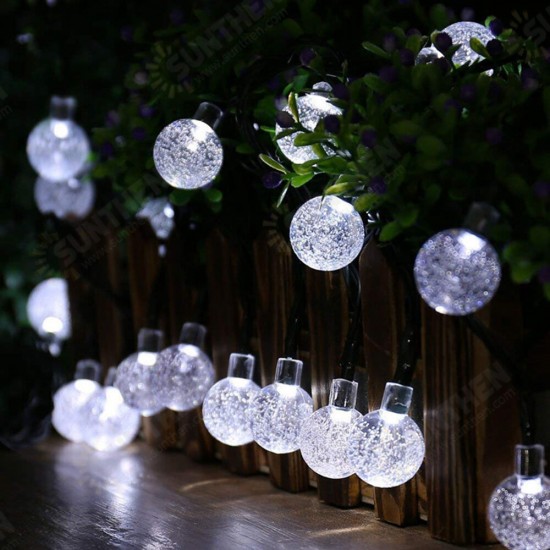 50LED 7M Solar String Lights Outdoor Waterproof 8 Modes Lights Globe for Garden Decoration