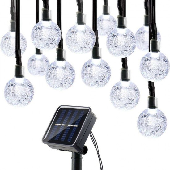 50LED 7M Solar String Lights Outdoor Waterproof 8 Modes Lights Globe for Garden Decoration