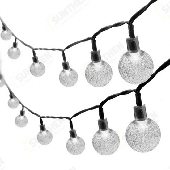 50LED 7M Solar String Lights Outdoor Waterproof 8 Modes Lights Globe for Garden Decoration