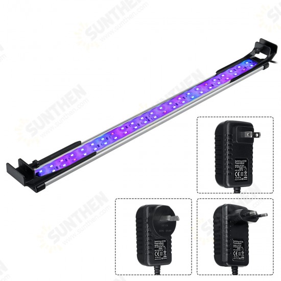 52CM Super Slim RGB LED Aquarium Lighting Aquatic Plant Light Fish Tank Lamp Waterproof Clip on Lamp for Fish Tank