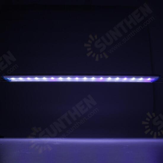 58.5CM Aluminum Adjustable LED Aquarium Light Fish Tank Panel Lamp Blue+White AC220V 58.5CM Aluminum Adjustable LED Aquarium Light Fish Tank Panel Lamp Blue+White AC220V
