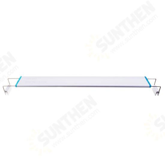 58.5CM Aluminum Adjustable LED Aquarium Light Fish Tank Panel Lamp Blue+White AC220V