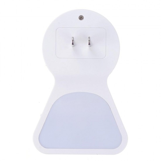 5A 9 LED Plug Socket Lamp Plug-in Wall Hallway Night Light USB Charging US/EU Plug