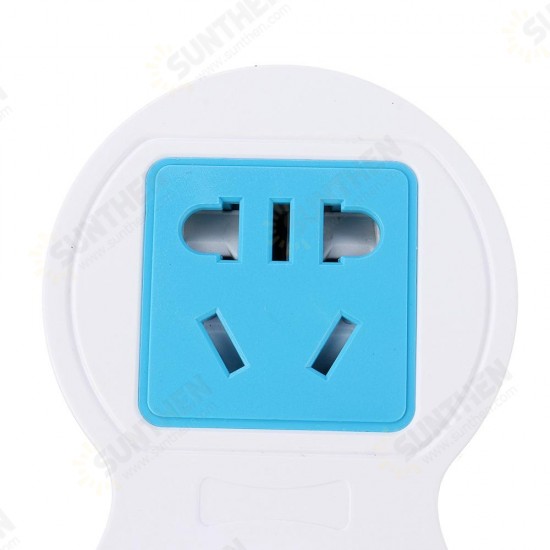 5A 9 LED Plug Socket Lamp Plug-in Wall Hallway Night Light USB Charging US/EU Plug