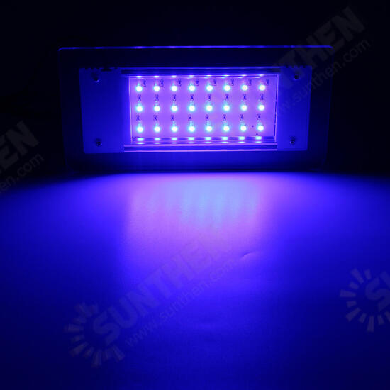 5W 24 LED RGB Remote Control Aquarium Light Lamp Fit for 26-42cm Fish Tank