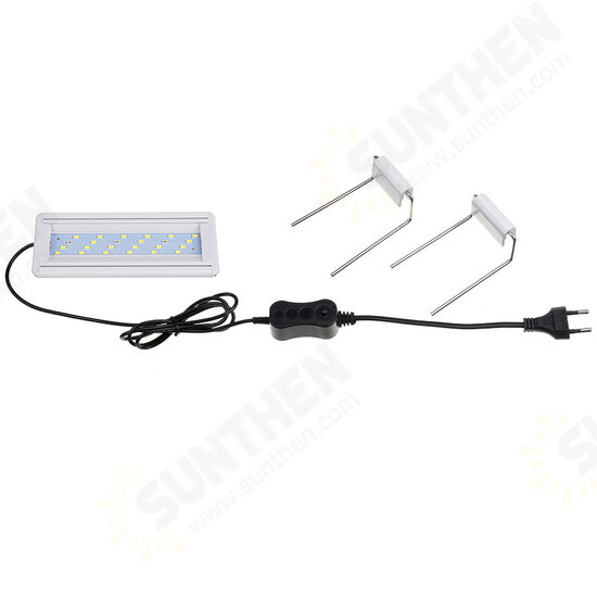 5W LED Fish Tank Light 20CM Aquarium Bracket Clip Light Aquarium Lighting Extendable Aquatic Plant Light for 20-30cm Fish Tank