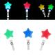 5pcs Star Glowing LED Stick Lights for Christmas Party Vocal Concert Performace Support Props