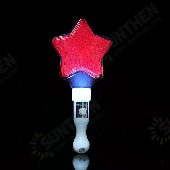 5pcs Star Glowing LED Stick Lights for Christmas Party Vocal Concert Performace Support Props