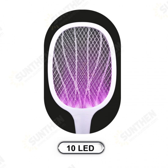 6 LED Handheld Electric Killing Fly Bug Trap LED Lamp UV Light USB Rechargeable