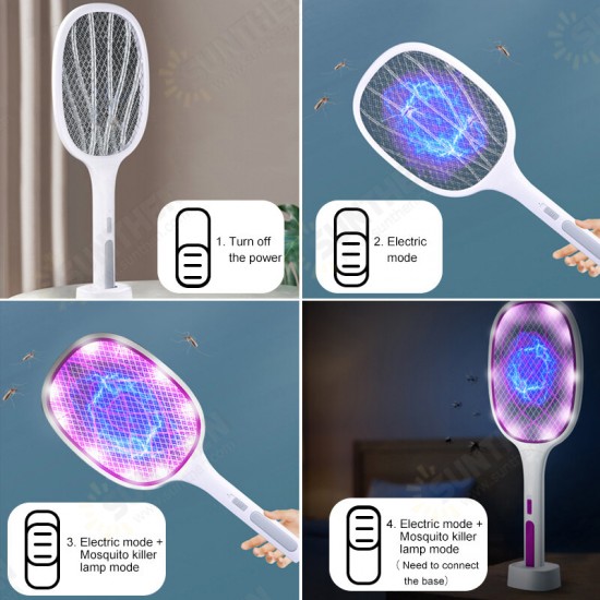 6 LED Handheld Electric Killing Fly Bug Trap LED Lamp UV Light USB Rechargeable