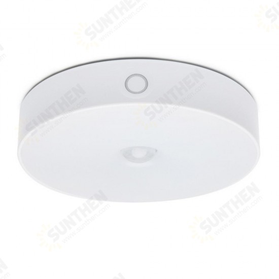 6 LED USB Rechargeable PIR Motion Sensor Light Control LED Night Lamp Magnet Wall Light for Cabinet Bedside