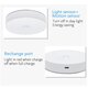 6 LEDs PIR Motion Sensor Night Light Auto On/Off for Bedroom Stairs Cabinet Wardrobe Wireless USB Rechargeable Wall Lamp