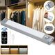 60 LED USB Rechargeable Motion Sensor Closet Light Wireless Under Cabinet Lamp