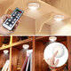 6PCS LED Cabinet Light Dimming Kitchen Wardrobe Cupboard Lamp + 2PCS Remote Control