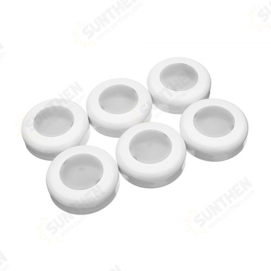 6Pcs 0.5W Round Remote Control LED Cabinet Light Dimmable Timer Closet Light Night Light DC4.5V 6Pcs 0.5W Round Remote Control LED Cabinet Light Dimmable Timer Closet Light Night Light DC4.5V