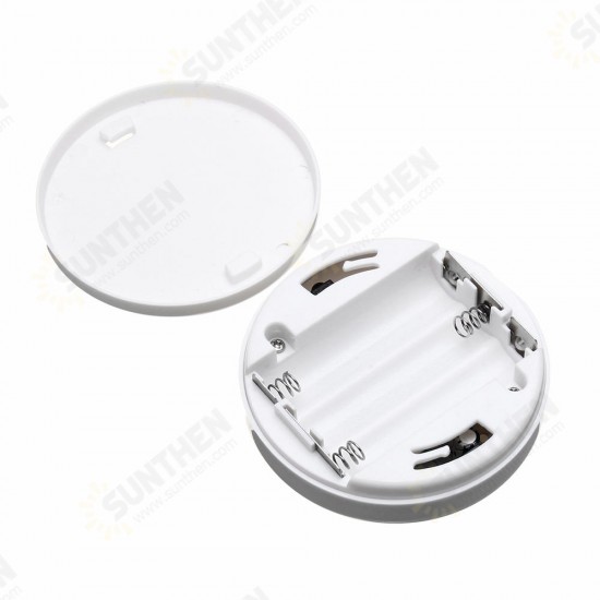 6Pcs 0.5W Round Remote Control LED Cabinet Light Dimmable Timer Closet Light Night Light DC4.5V