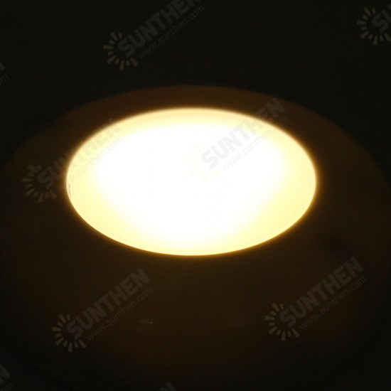 6Pcs 0.5W Round Remote Control LED Cabinet Light Dimmable Timer Closet Light Night Light DC4.5V