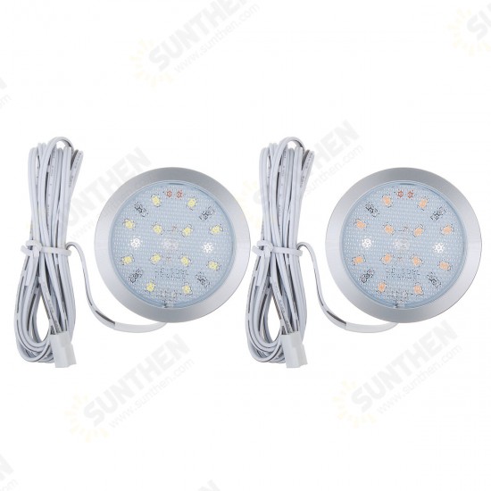 6Pcs 12V LED Spot Light Interior Lamp Downlight W/ Remote For VW T4 T5 RV Caravan