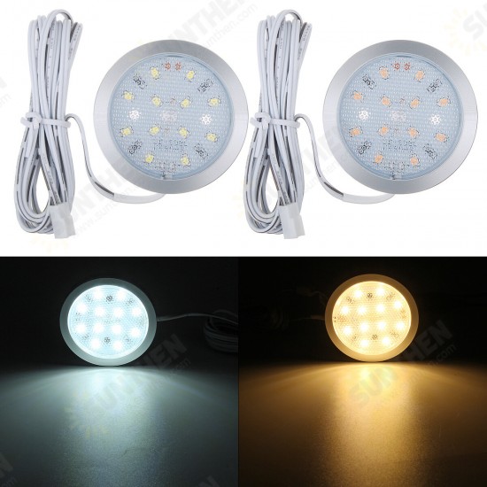 6Pcs 12V LED Spot Light Interior Lamp Downlight W/ Remote For VW T4 T5 RV Caravan