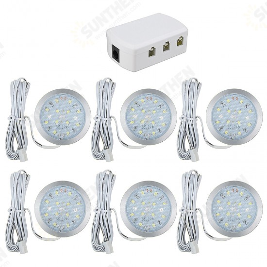 6Pcs 12V LED Spot Light Interior Lamp Downlight W/ Remote For VW T4 T5 RV Caravan 6Pcs 12V LED Spot Light Interior Lamp Downlight W/ Remote For VW T4 T5 RV Caravan