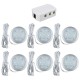 6Pcs 12V LED Spot Light Interior Lamp Downlight W/ Remote For VW T4 T5 RV Caravan 6Pcs 12V LED Spot Light Interior Lamp Downlight W/ Remote For VW T4 T5 RV Caravan