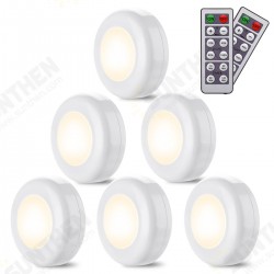 6Pcs Battery Remote Control Cabinet Light Wardrobe Light with Two Remote Controls 4000K Warm White Light 6Pcs Battery Remote Control Cabinet Light Wardrobe Light with Two Remote Controls 4000K Warm White Light